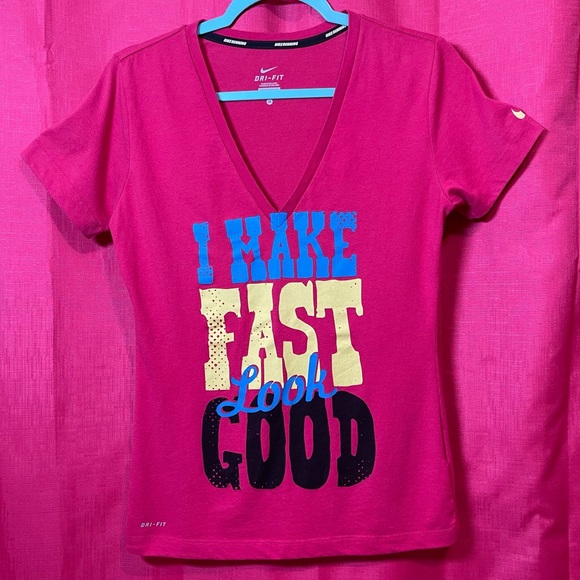 NIKE RUNNING DRI-FIT V-NECK TEE SIZE M - Picture 2 of 12